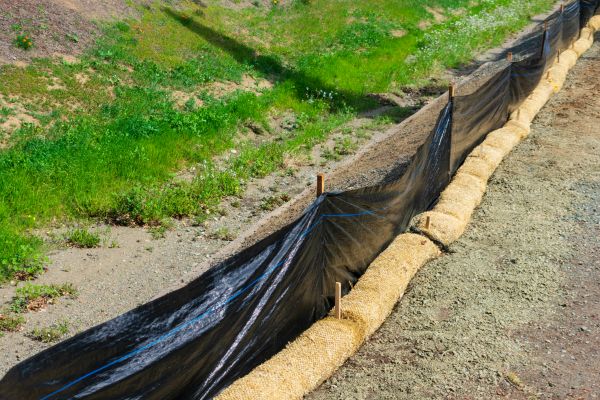 Straw Wattle Installation in Sun City West