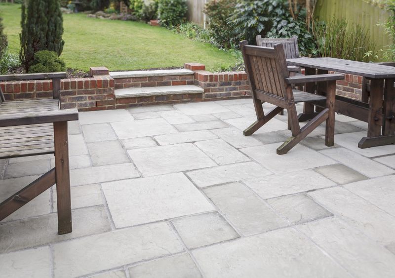 Natural Stone Paver Arrangement